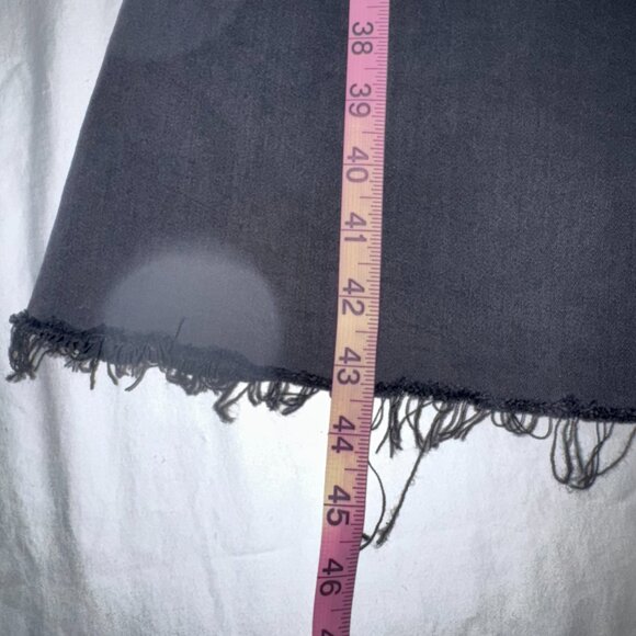 Free People "Just Float On" Flare Jeans – Washed Black, Frayed Hems – Size 28 - Picture 7 of 16